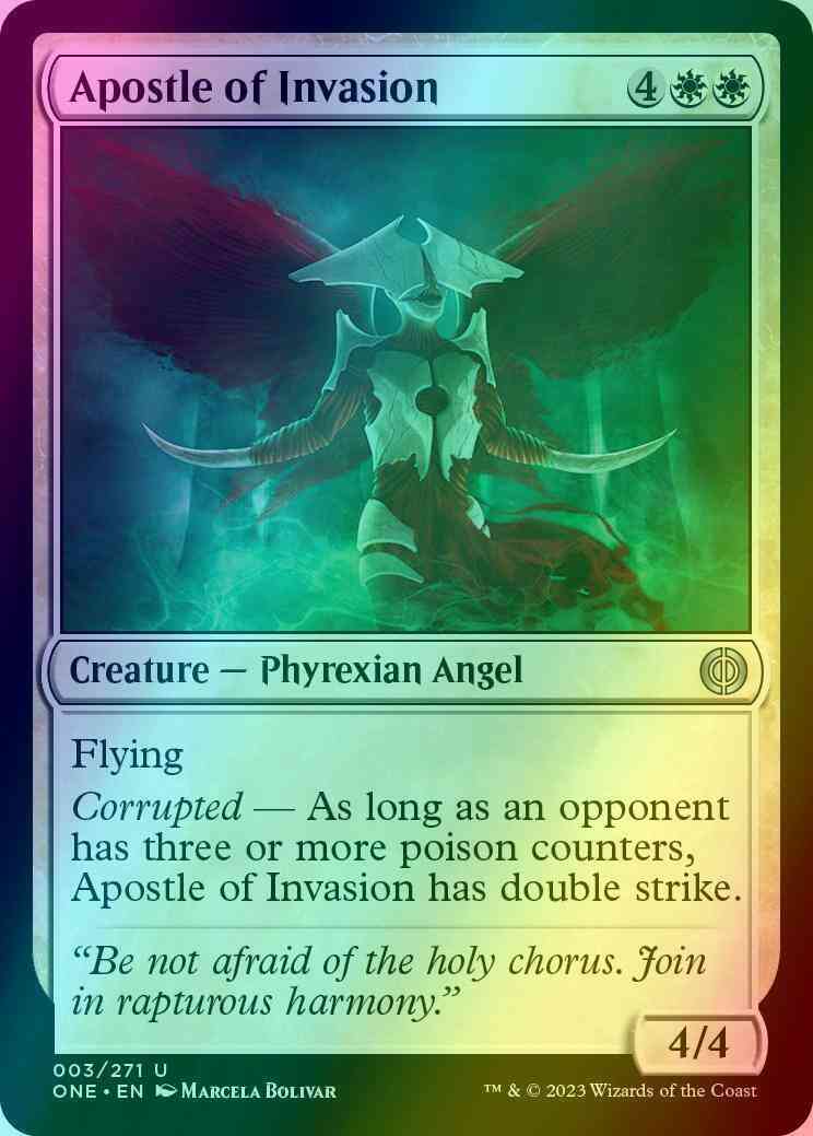 Apostle of Invasion [3] [Phyrexia: All Will Be One] [Foil]