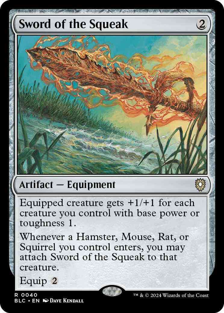 Sword of the Squeak [40] [Bloomburrow: Commander] [Non-Foil]