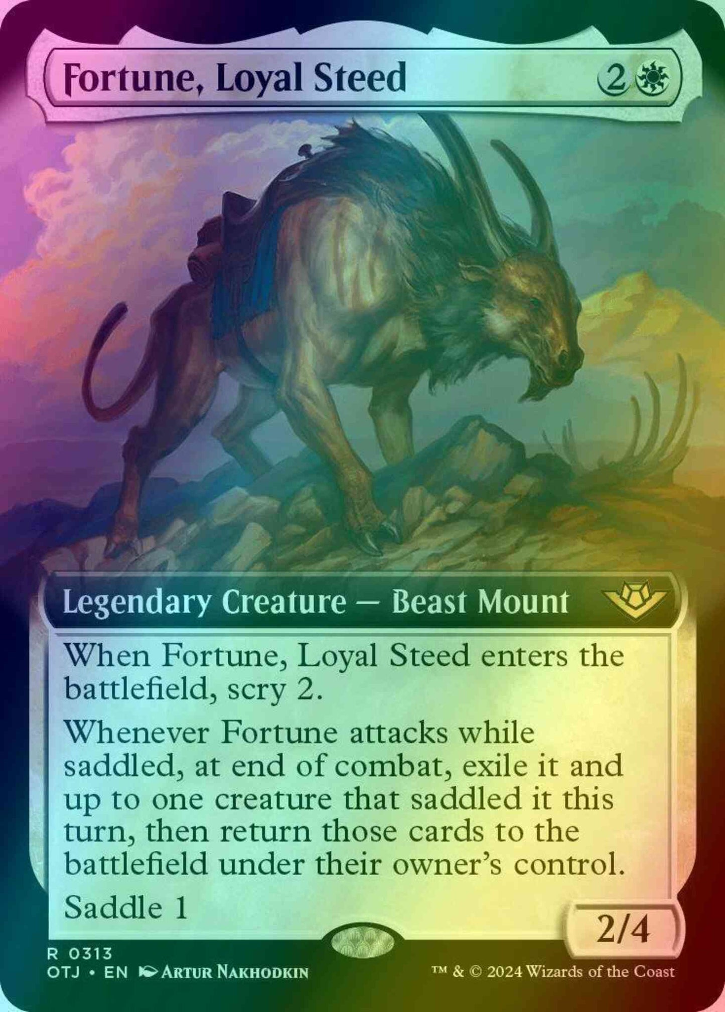 Fortune, Loyal Steed [313] [Extended Art] [Outlaws of Thunder Junction] [Foil]