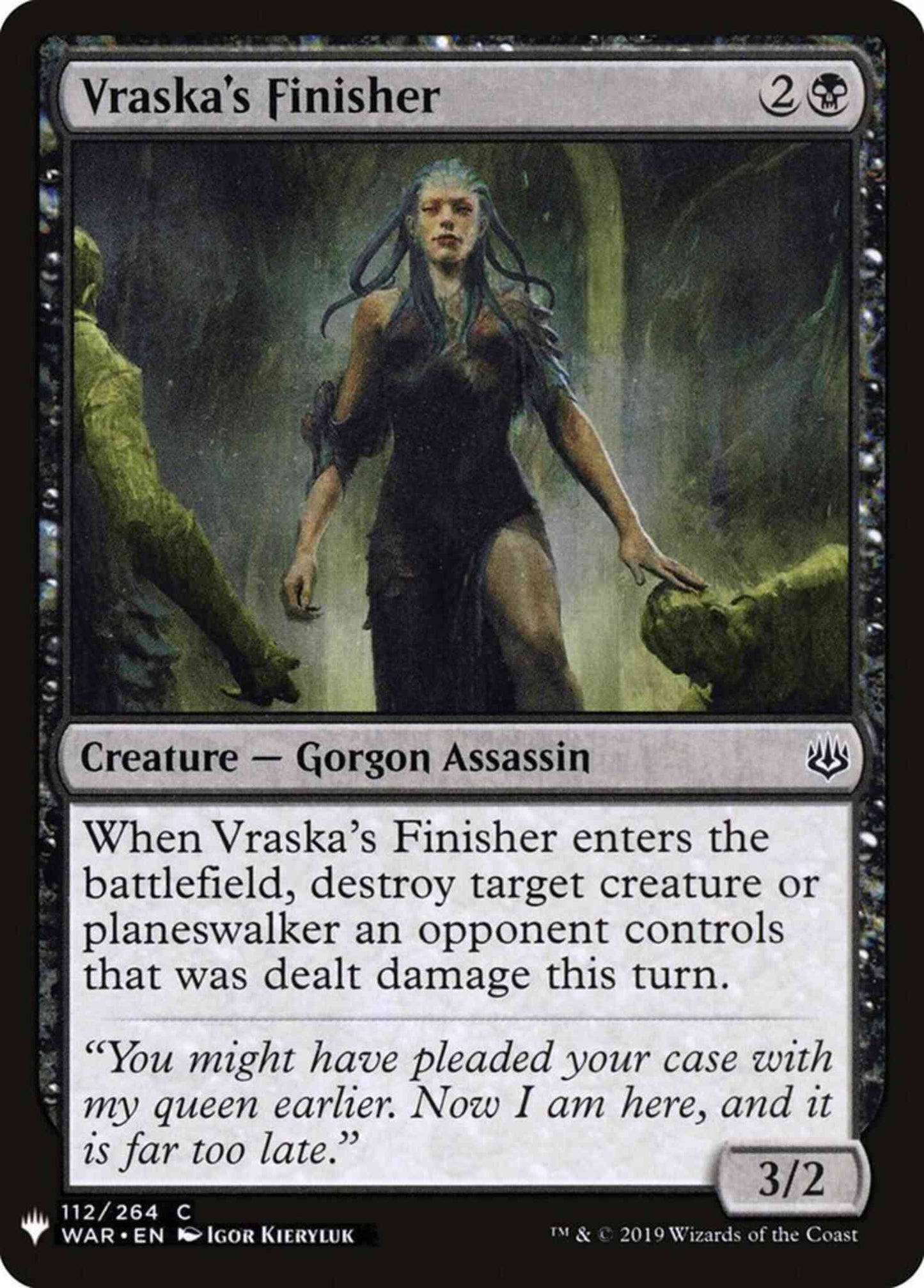 Vraska's Finisher [WAR-112] [The List] [Non-Foil]