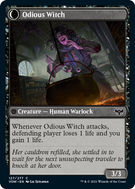 Ragged Recluse // Odious Witch [127] [Innistrad: Crimson Vow] [Non-Foil]
