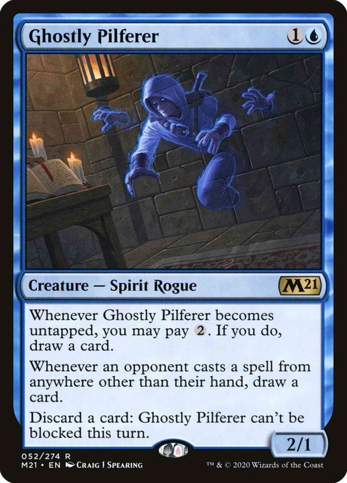 Ghostly Pilferer [52] [Core Set 2021] [Non-Foil]