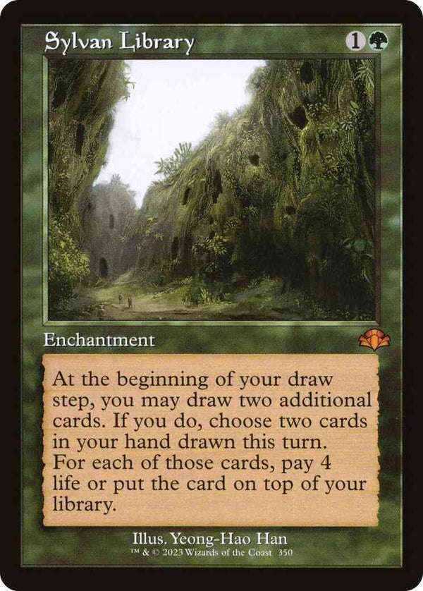 Sylvan Library [350] [Retro Frame] [Dominaria Remastered] [Non-Foil]