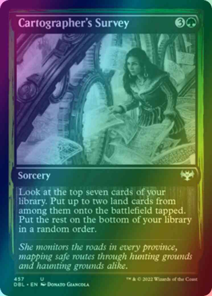 Cartographer's Survey [457] [Innistrad: Double Feature] [Foil]