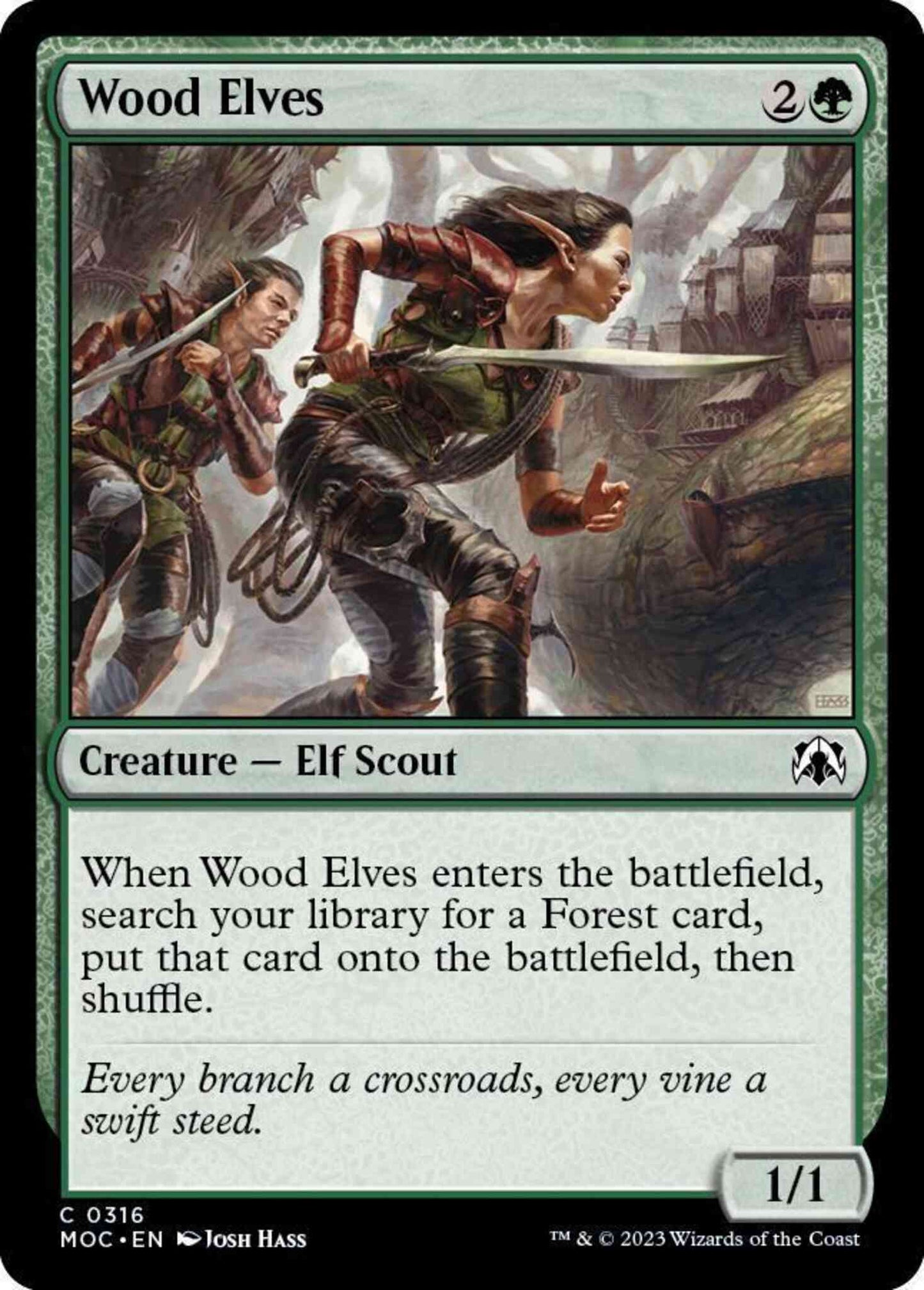 Wood Elves [316] [March of the Machine: Commander] [Non-Foil]
