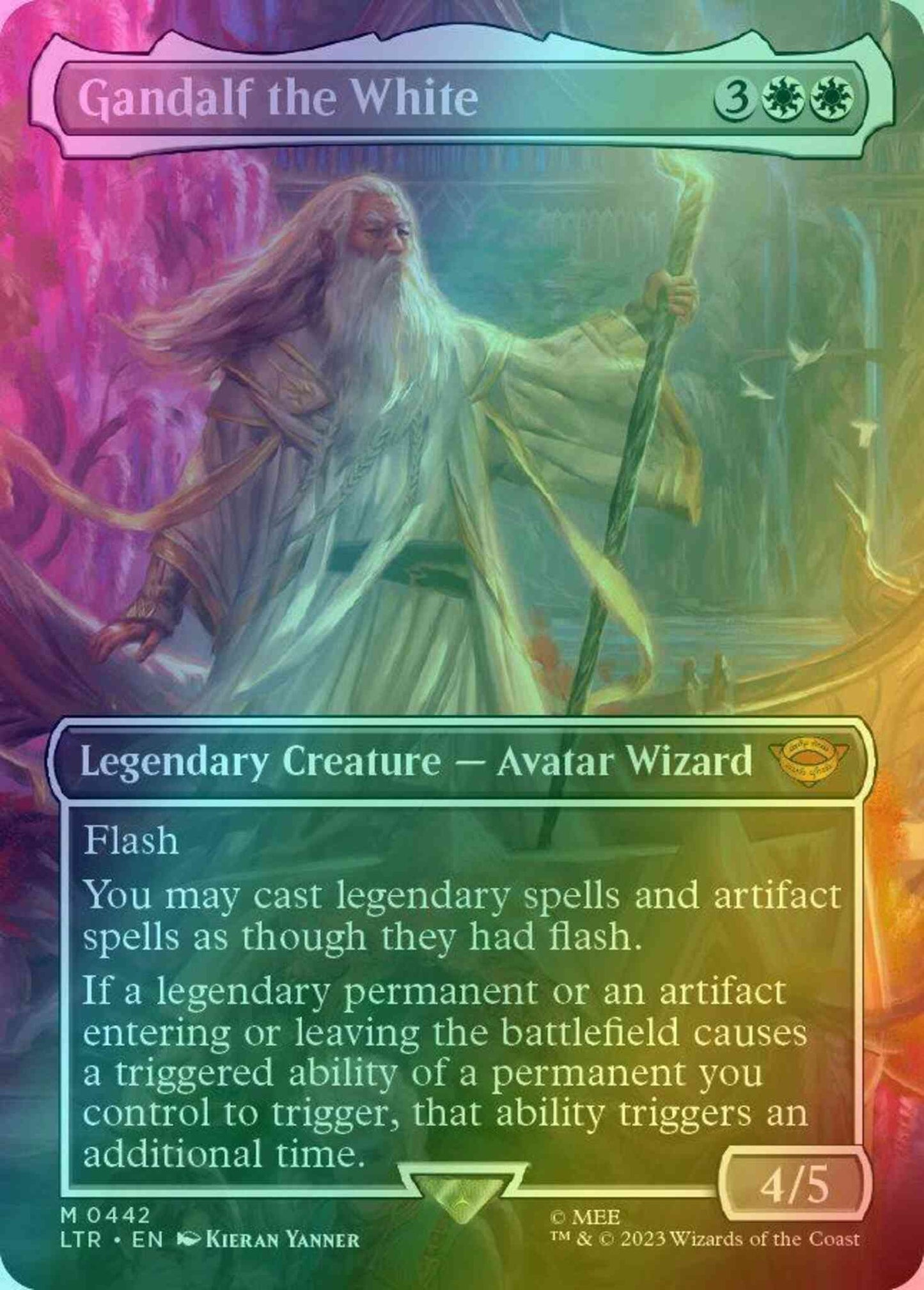 Gandalf the White [442] [Borderless] [The Lord of the Rings: Tales of Middle-earth] [Foil]