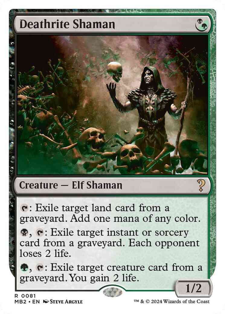 Deathrite Shaman [81] [White Border] [Mystery Booster 2] [Non-Foil]