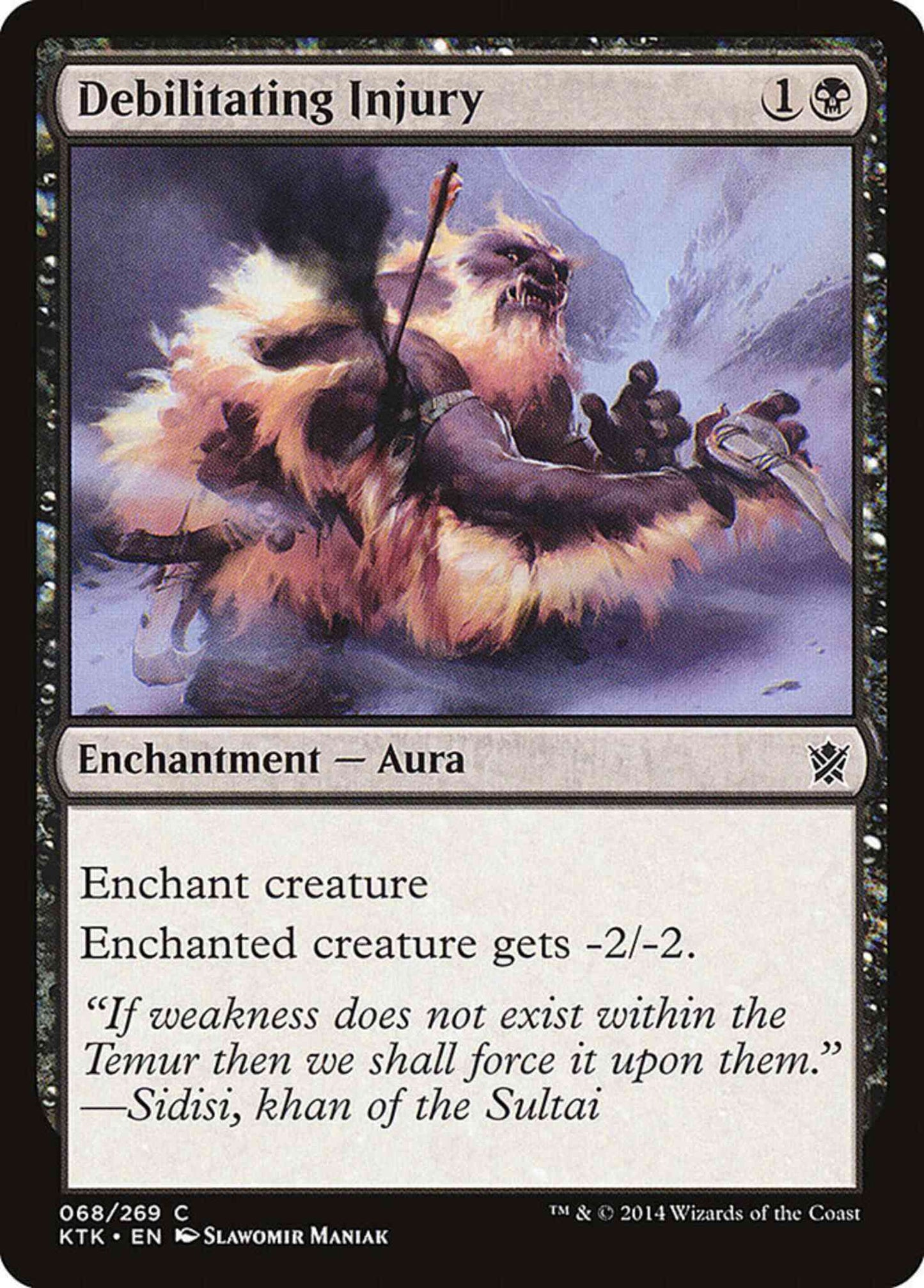Debilitating Injury [68] [Khans Of Tarkir] [Non-Foil]