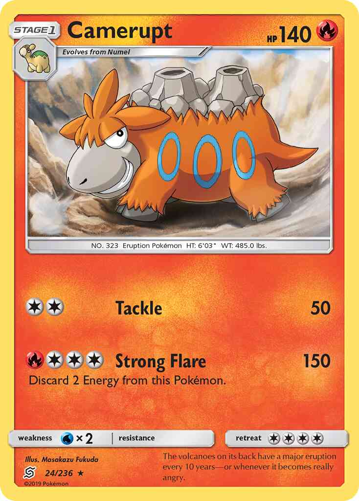 Camerupt - 24/236 - Rare [sm11-24] [Non-Holo]
