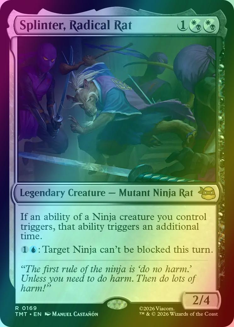 Splinter, Radical Rat [169] [Teenage Mutant Ninja Turtles] [Foil]