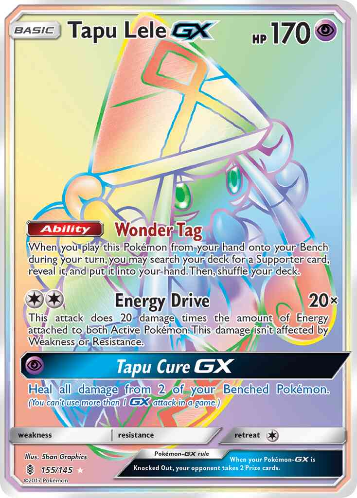 Tapu Lele-GX - 155/145 - Rare Secret [sm2-155] [Secret]