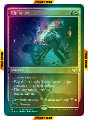 Rip Apart [381] [Dark Frame Promo Pack] [Strixhaven: School of Mages] [Foil]