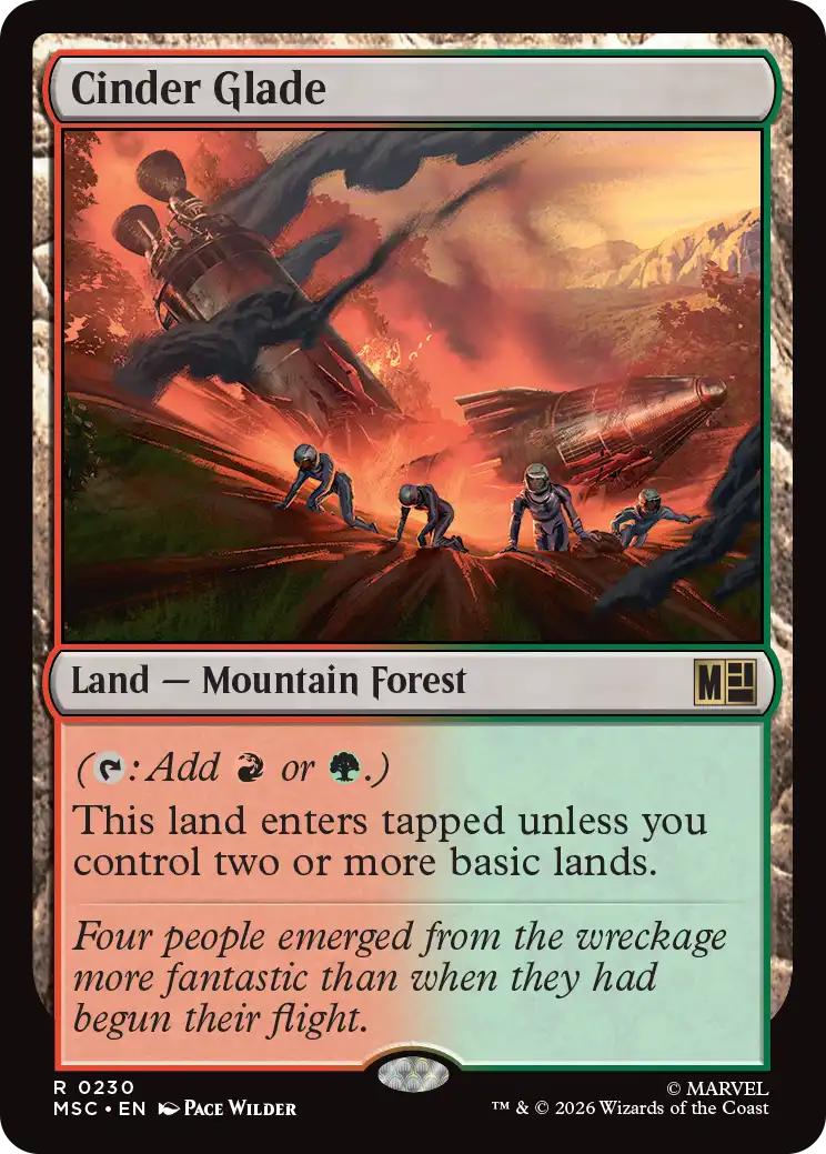 Cinder Glade [230] [Marvel Super Heroes: Commander] [Non-Foil]