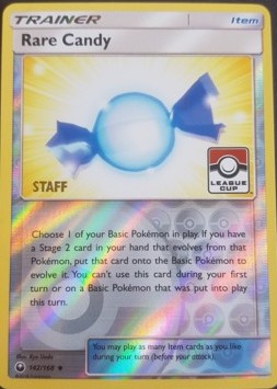 Rare Candy - 142/168 - League Staff [Reverse Holo]