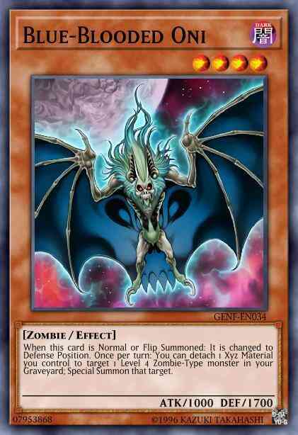 Blue-Blooded Oni - GENF-EN034 - Super Rare - 1st Edition