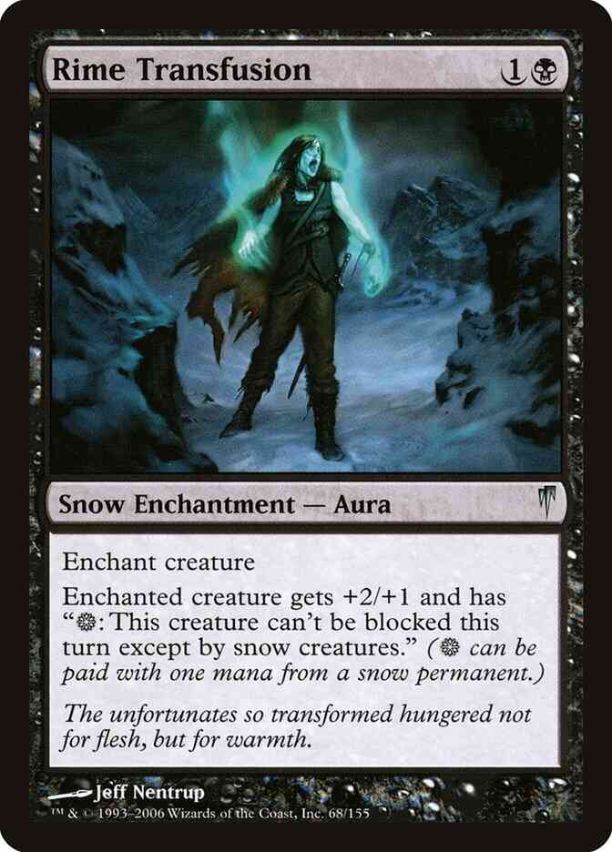 Rime Transfusion [68] [Coldsnap] [Non-Foil]
