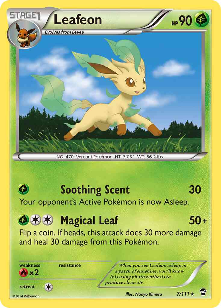 Leafeon - 7/111 - Rare [xy3-7] [Non-Holo]