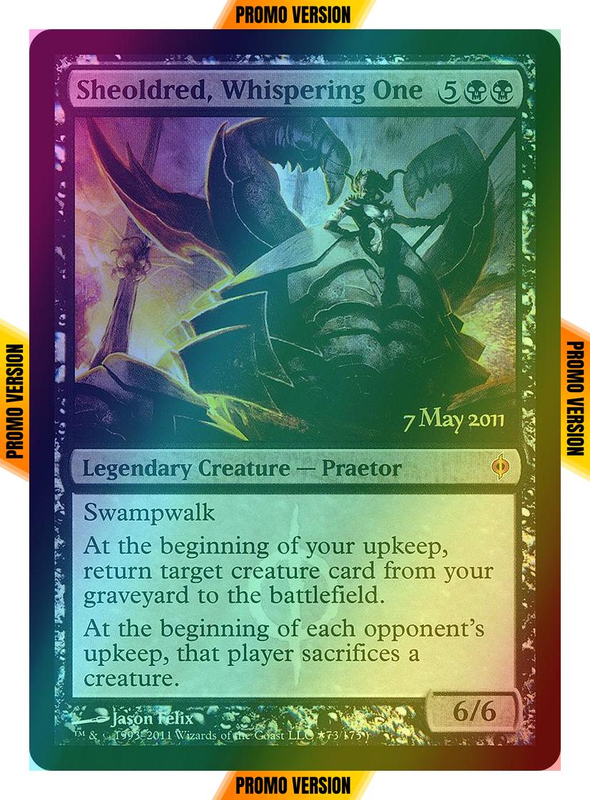 Sheoldred, Whispering One [73] [New Phyrexia Promos] [Foil]