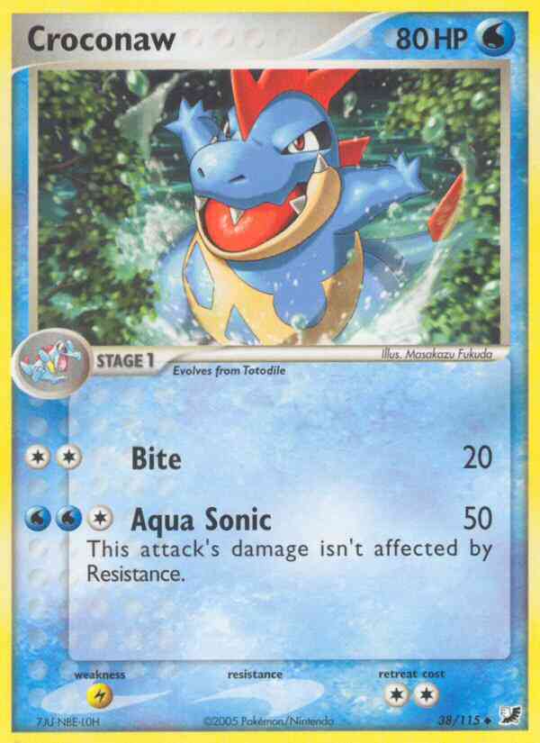 Croconaw - 38/115 - Uncommon [ex10-38] [Non-Holo]