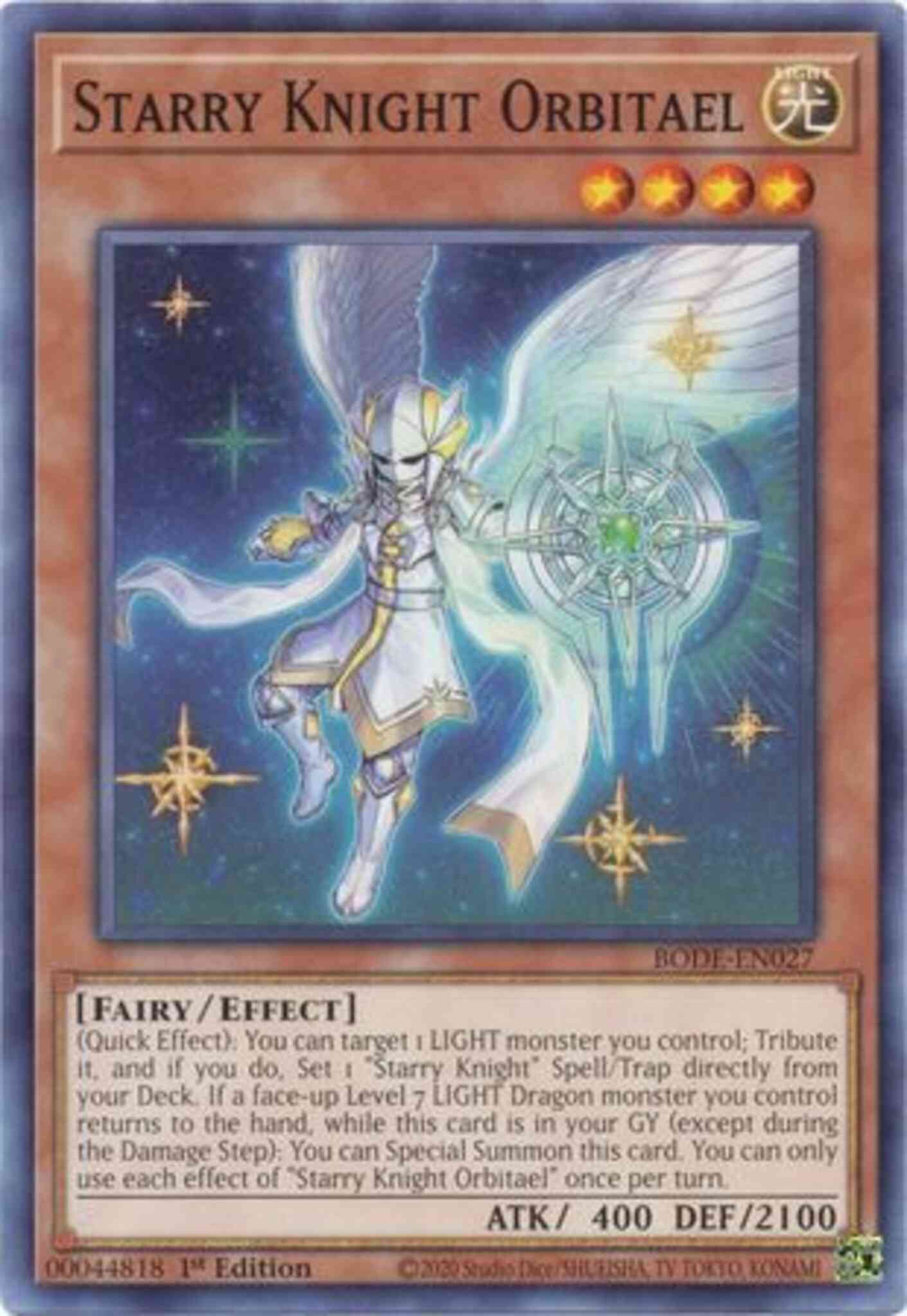 Starry Knight Orbitael - BODE-EN027 - Common - 1st Edition