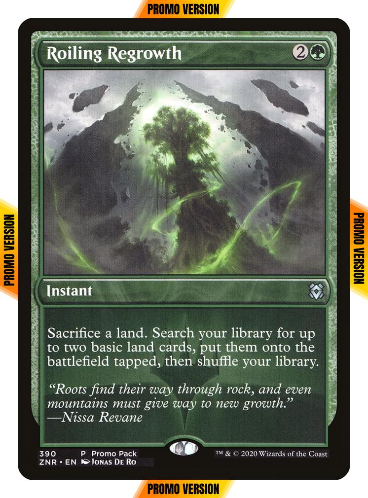 Roiling Regrowth [390] [Dark Frame Promo Pack] [Zendikar Rising] [Foil]
