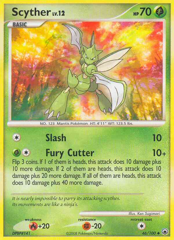 Scyther - 46/100 - Uncommon [dp5-46] [Non-Holo]