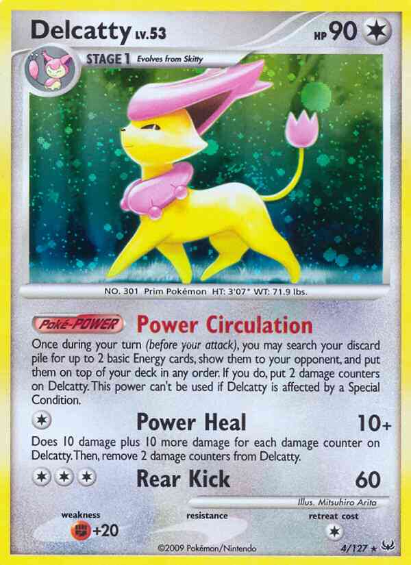 Delcatty - 4/127 - Rare Holo [pl1-4] [Reverse Holo]