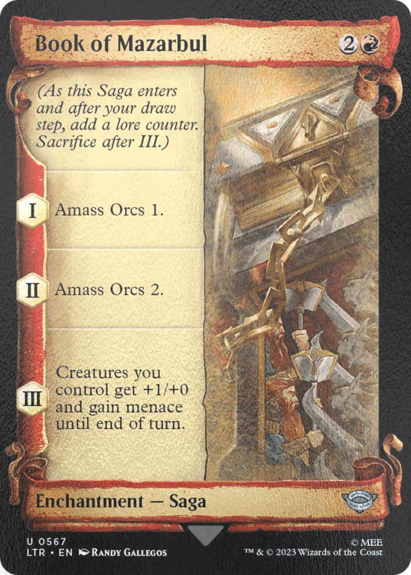 Book of Mazarbul [567] [Scrolls Showcase] [The Lord of the Rings: Tales of Middle-earth] [Silver Foil]