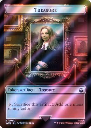 Alien Rhino Token (35) // Treasure Token (60) [Universes Beyond: Doctor Who: Tokens] [Surge Foil]