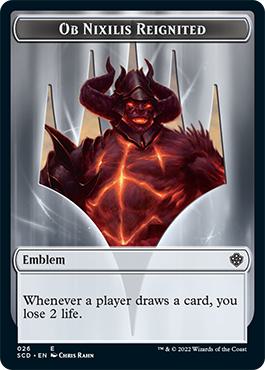Ob Nixilis Reignited Emblem (26) // Ob Nixilis Reignited Emblem (26) [Starter Commander Decks: Tokens] [Non-Foil]
