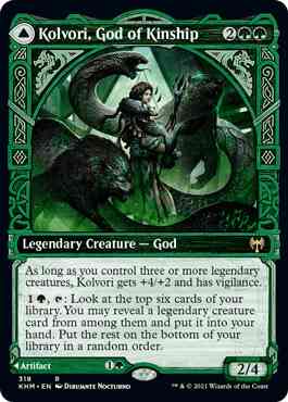 Kolvori, God of Kinship // The Ringhart Crest [318] [Showcase] [Kaldheim] [Non-Foil]