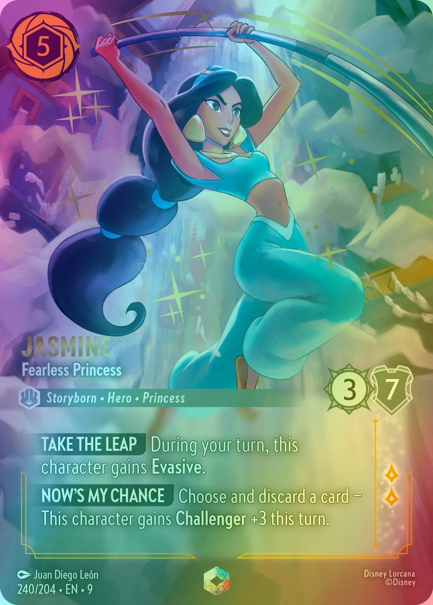 Jasmine - Fearless Princess (Enchanted) - 240/204 [Fabled] [Holofoil]