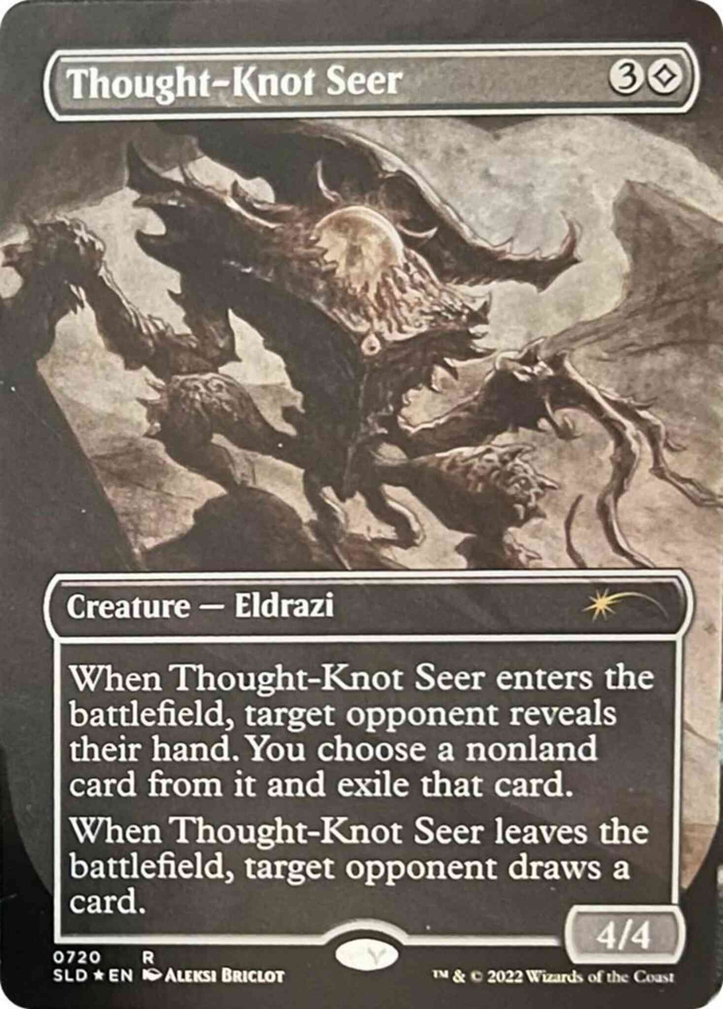 Thought-Knot Seer [0720] [Sketch] [Borderless] [Aleksi Briclot] [Secret Lair Drop] [Non-Foil]