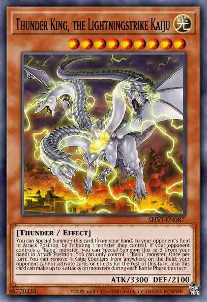 Thunder King, the Lightningstrike Kaiju - SHVI-EN087 - Rare - 1st Edition