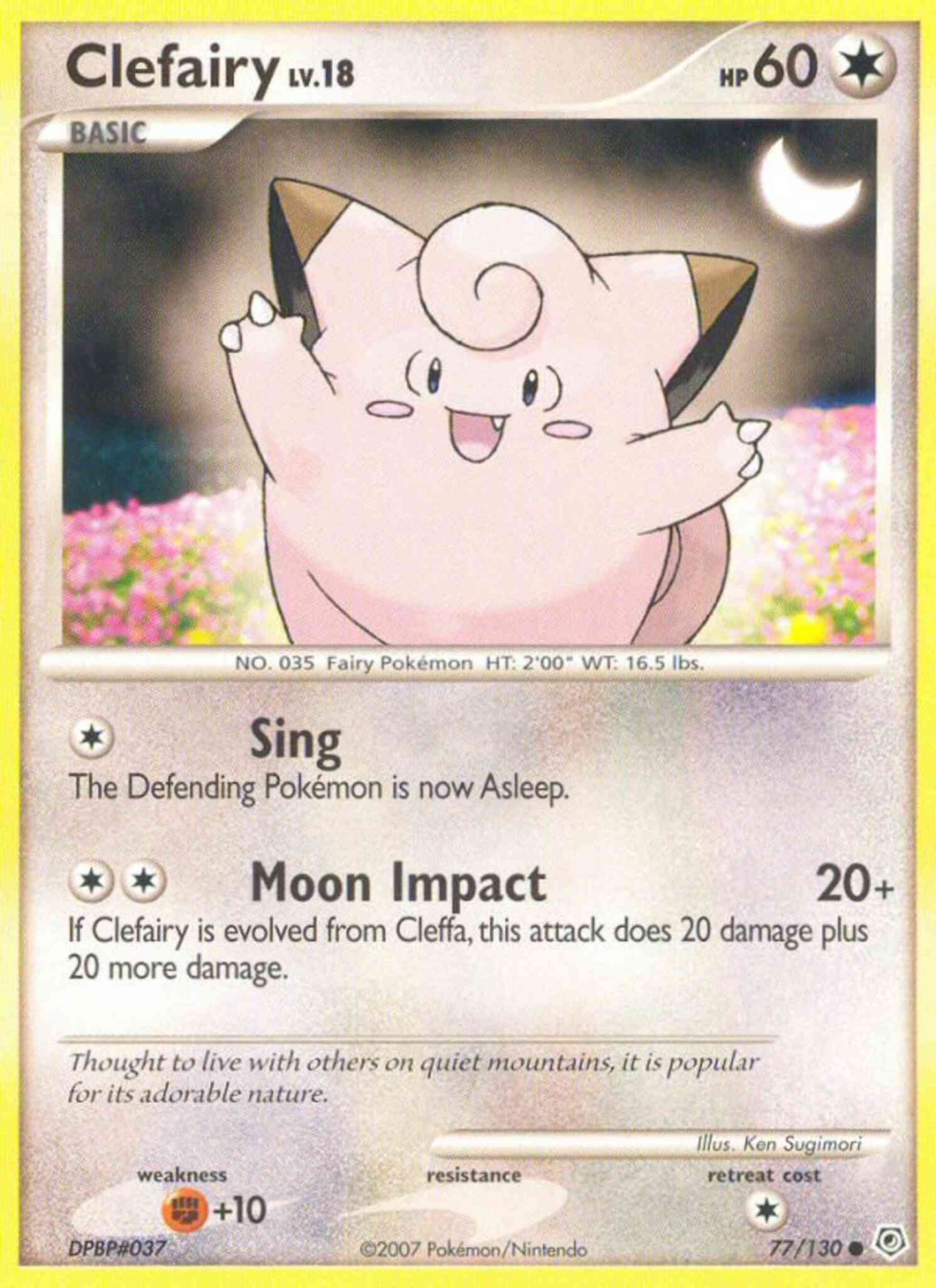 Clefairy - 77/130 - Common [dp1-77] [Non-Holo]