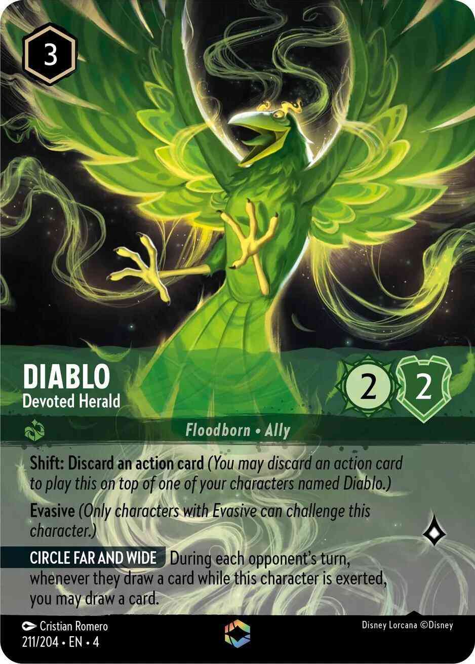 Diablo - Devoted Herald (Enchanted) - 211/204 [Ursula's Return] [Holofoil]