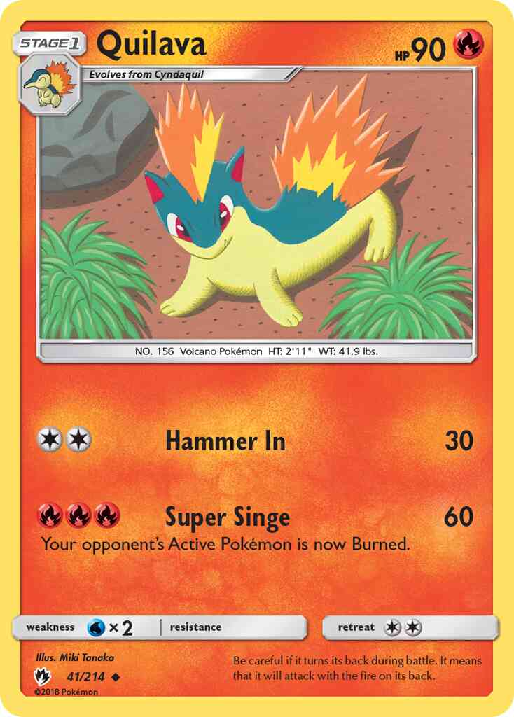 Quilava - 41/214 - Uncommon [sm8-41] [Non-Holo]