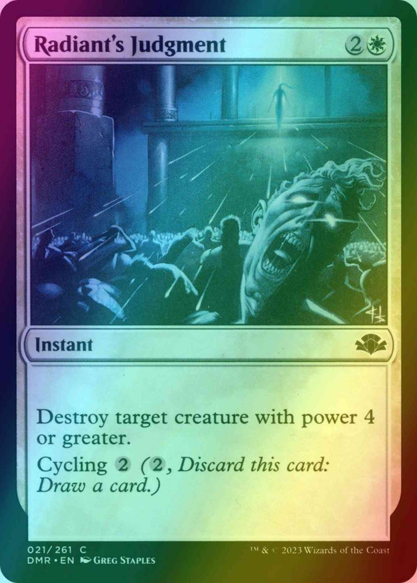 Radiant's Judgment [21] [Dominaria Remastered] [Foil]