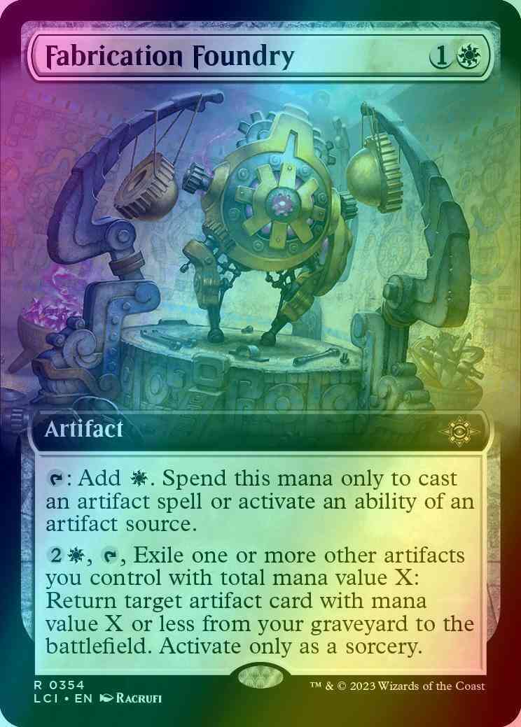 Fabrication Foundry [354] [Extended Art] [The Lost Caverns of Ixalan] [Foil]