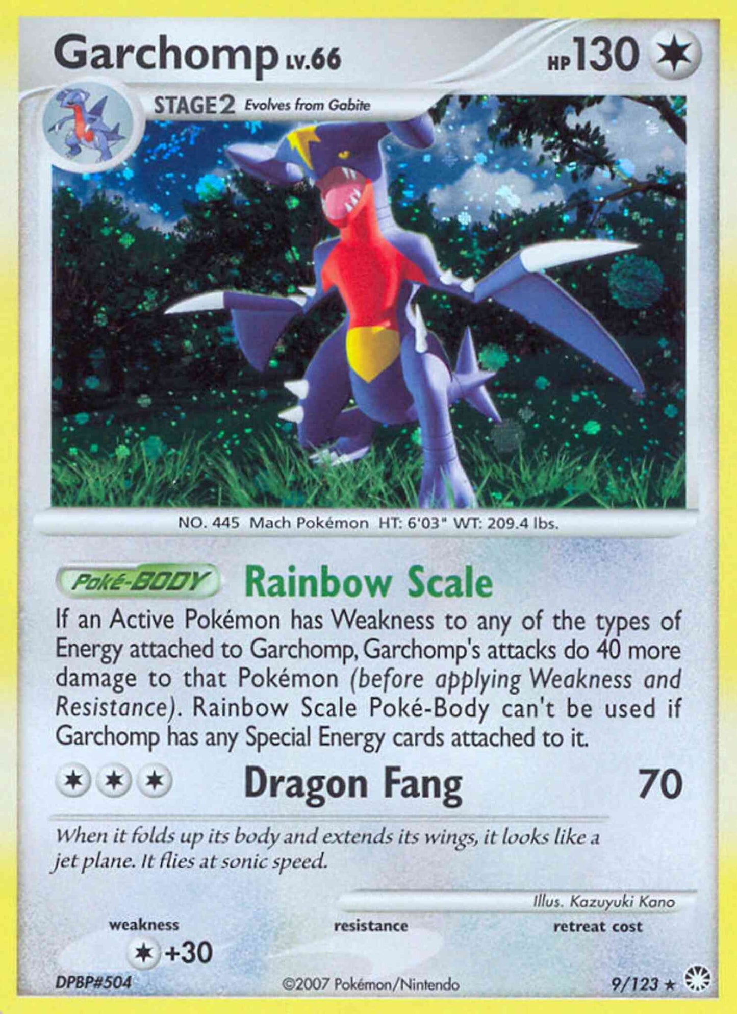 Garchomp - 9/123 - Rare Holo [dp2-9] [Holo]
