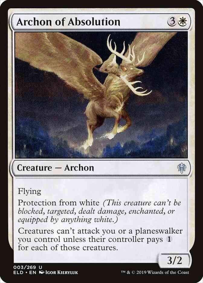 Archon of Absolution [3] [Throne of Eldraine] [Non-Foil]