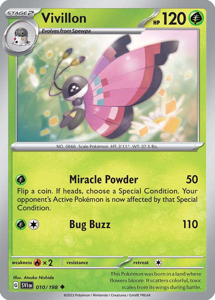 Vivillon - 010/198 - Uncommon [sv01-010] [Non-Holo]