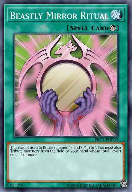Beastly Mirror Ritual - PRC1-EN002 - Super Rare - 1st Edition