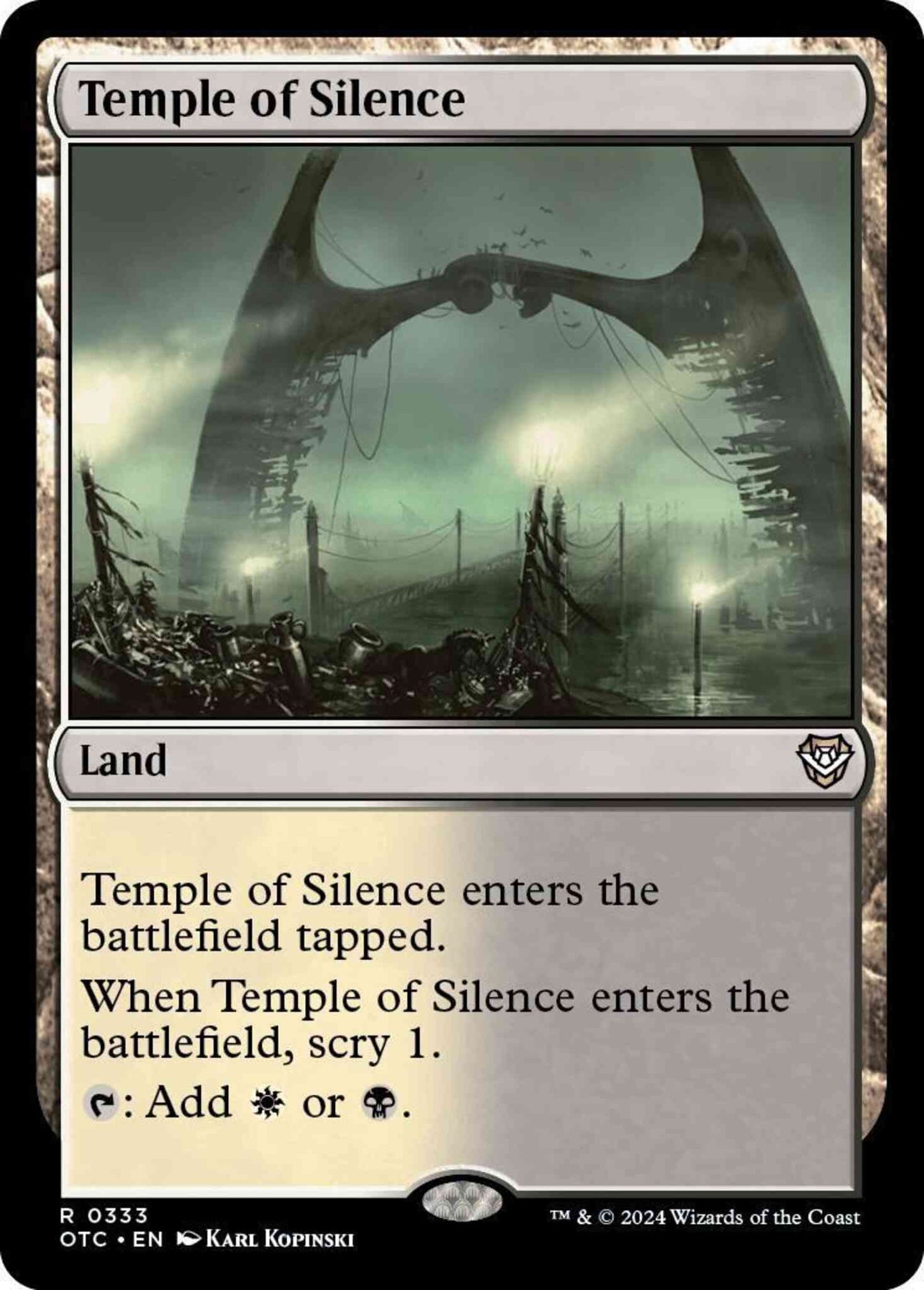 Temple of Silence [333] [Outlaws of Thunder Junction: Commander] [Non-Foil]
