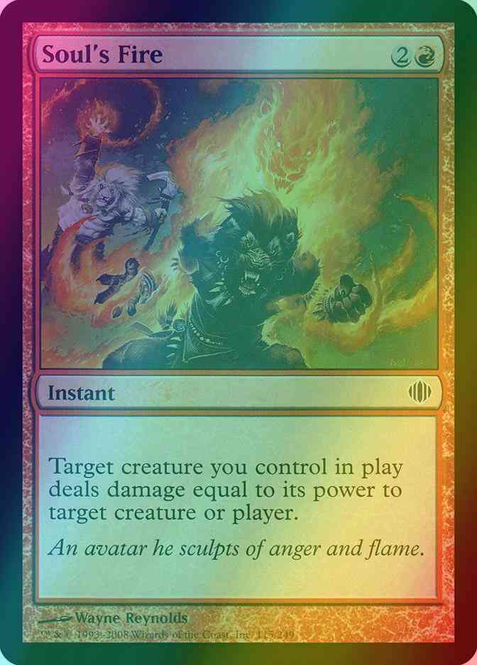 Soul's Fire [115] [Shards Of Alara] [Foil]