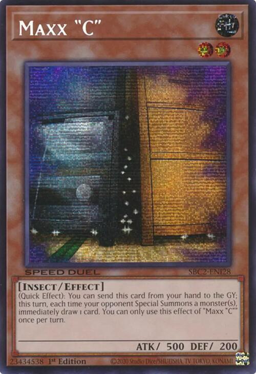 Maxx "C" - SBC2-ENI28 - Prismatic Secret Rare - 1st Edition