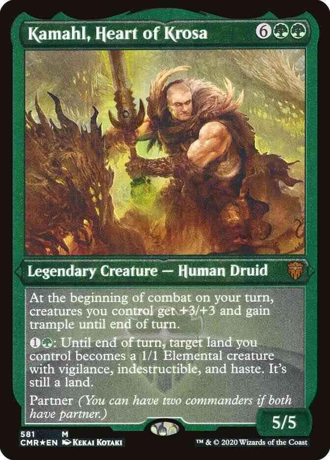 Kamahl, Heart of Krosa [581] [Commander Legends] [Etched Foil]