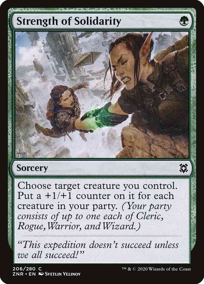 Strength of Solidarity [206] [Zendikar Rising] [Non-Foil]