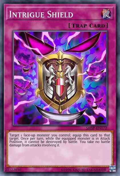 Intrigue Shield - BP03-EN231 - Shatterfoil Rare - 1st Edition