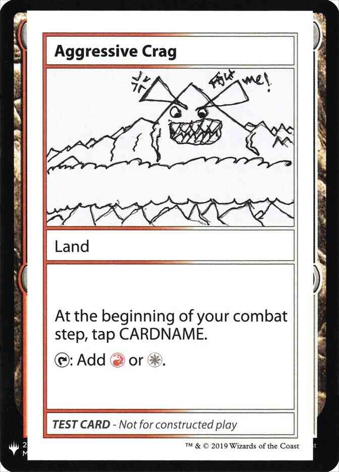Aggressive Crag - Symbol [112] [Mystery Booster Playtest Cards 2019] [Non-Foil]